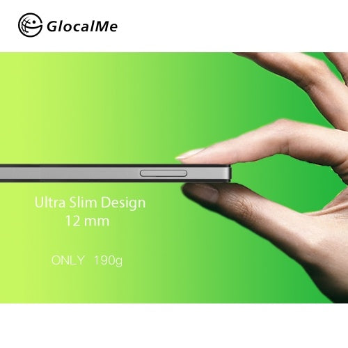 GlocalMe G4 4G WiFi Router HD Screen شبكة سريعة للهاتف المحمول WiFi Hotspot بنك طاقة للتجوال مجانًا مع فتحة لبطاقة Sim (أسود)