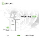 GlocalMe G4 4G WiFi Router HD Screen شبكة سريعة للهاتف المحمول WiFi Hotspot بنك طاقة للتجوال مجانًا مع فتحة لبطاقة Sim (أسود)