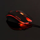 MAGIC-REFINER MG5 USB Wired Gaming Mouse Game Mice LED Breathing Light 2000DPI Adjustable for PC Laptop(Black)