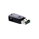 Micro USB 2 IN 1 OTG Card Reader Support TF Card Recorder Phone Storage Card Rotatable Card Reader (Black)