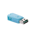 مايكرو USB 2 في 1 قارئ بطاقات OTG يدعم مسجل بطاقة TF وبطاقة تخزين الهاتف وقارئ بطاقات قابل للدوران (أسود)