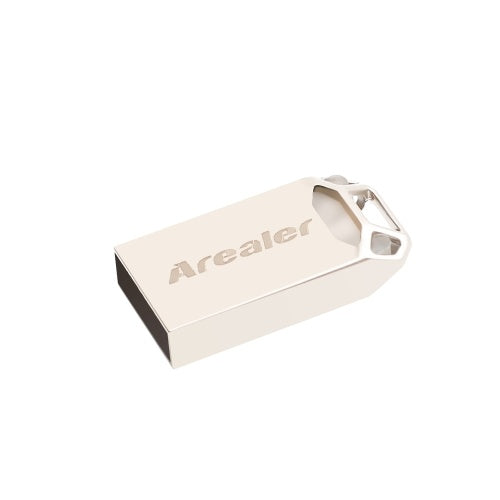 محرك أقراص فلاش USB Arealer USB3.0 صغير محمول على شكل حرف U سعة 16 جيجابايت محرك قلم للسيارة للكمبيوتر المحمول (ذهبي)