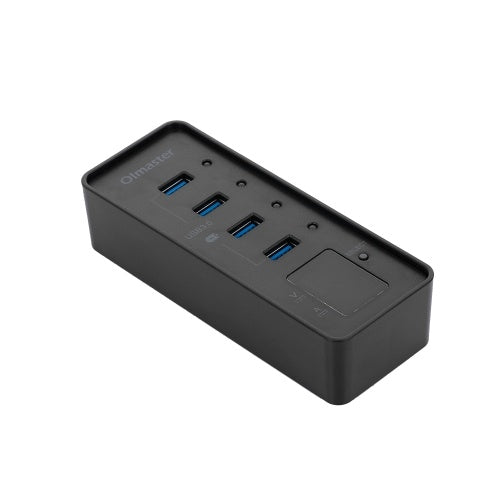 OImaster 4 منافذ USB3.0 Hub 5Gbps محور عالي السرعة شحن سريع يدعم Windows/XP/Linux/Mac/Mix