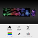 Keyboard and Mouse Combo N-Key Rollover Wired Gaming Mouse Silent Office Keyboard RGB Mouse 104Keys