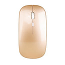 HXSJ Wireless 2.4G Mouse Ultra-thin Silent Mouse Portable and Sleek Mice Rechargeable Mouse 10m/33ft Wireless Transmission (Rose Gold)