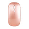 HXSJ Wireless 2.4G Mouse Ultra-thin Silent Mouse Portable and Sleek Mice Rechargeable Mouse 10m/33ft Wireless Transmission (Rose Gold)