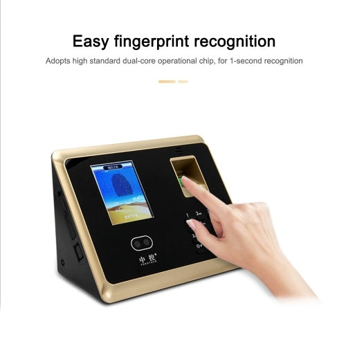 ZK-TA50 Face Fingerprint Recognition Access Control System Password Attendance Machine US Plug