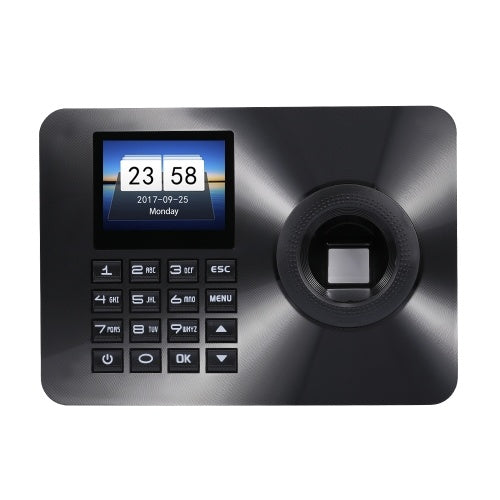 ZK-TA10 Time Attendance Fingerprint Recognition Password Lock Door Opener Access Control System 2.4inch Display UK Plug