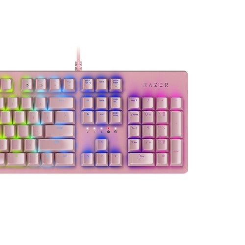 Razer Huntsman Mechanical Keyboard Gaming Opto-Mechanical Switch 104 Keys RGB Backlight Wired Keyboard Pink