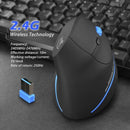 Zelotes F-35A Vertical Wireless Gaming Mouse Adjustable 2400DPI Optical 2.4G Mice