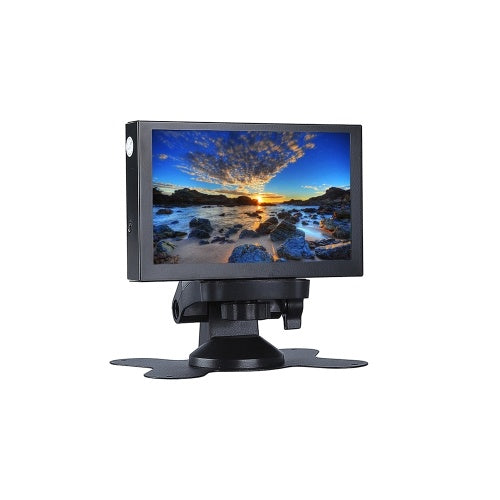 S501H Mini 5inch Monitor 5CH VGA/BNC/AV/HD/Ypbpr LCD Display Screen 800 * 480  Cross Line for DVR, DVD, PC, CCD, CCTV, Camera EU Plug