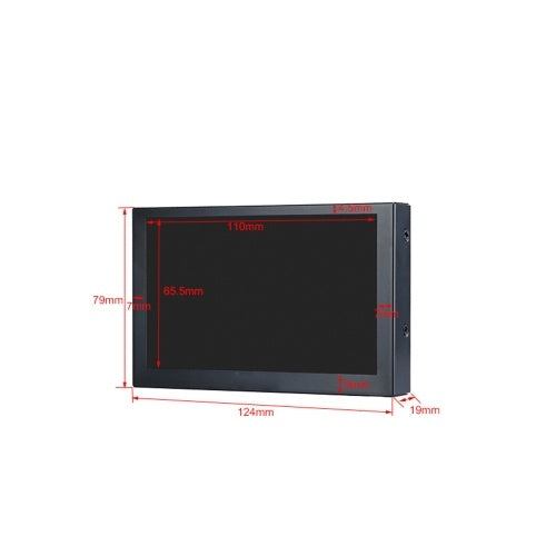 S501H Mini 5inch Monitor 5CH VGA/BNC/AV/HD/Ypbpr LCD Display Screen 800 * 480  Cross Line for DVR, DVD, PC, CCD, CCTV, Camera EU Plug