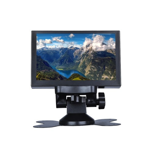 S501H Mini 5inch Monitor 5CH VGA/BNC/AV/HD/Ypbpr LCD Display Screen 800 * 480  Cross Line for DVR, DVD, PC, CCD, CCTV, Camera EU Plug