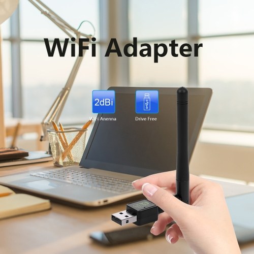 USB Wifi Router Adapter Network LAN Card with Antenna Plug & Play for  windows XP/Vista/Linux