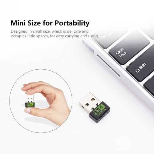 Mini USB WiFi Router Adapter Network LAN Card Transmitter Receiver Plug & Play for windows XP/Vista/Linux