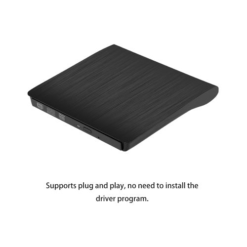 USB Pop-up Mobile External DVD-RW Portable Drive ODD External DVD Drive ROM Player Writer for Windows Linux Mac 1.5CM Plug & Play