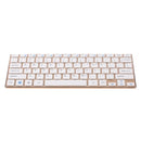 2.4G Mini Wireless Keyboard and Mouse Combo Alloy Panel Keyboard and Mouse Set for PC Laptop Gold