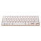 2.4G Mini Wireless Keyboard and Mouse Combo Alloy Panel Keyboard and Mouse Set for PC Laptop Gold