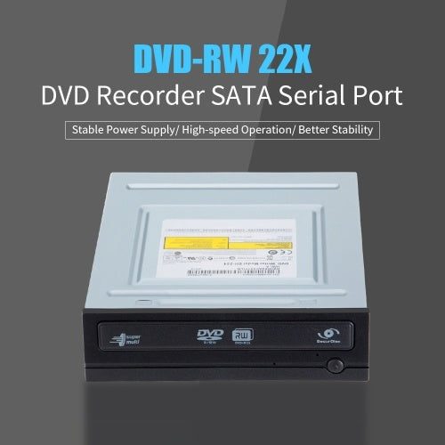 DVD-RW 22X مسجل DVD لسطح المكتب، قارئ أقراص DVD بمنفذ تسلسلي SATA للكمبيوتر المكتبي