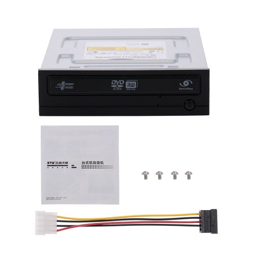 DVD-RW 22X Desktop DVD Recorder SATA Serial Port DVD Burner Reader for PC Desktop