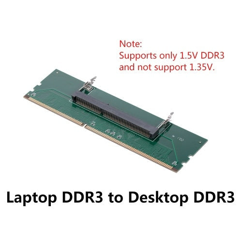 DDR3 Laptop to Desktop DDR3 Memory RAM Connector Adapter Card 1.5V DDR3 Converter Card