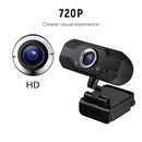 USB Webcam Video Camera Web Digital Camera 1MP 720P High-definition HD Camera 360°Rotation Plug and Play Camera with Noise Canceling Microphone for Computers Laptop