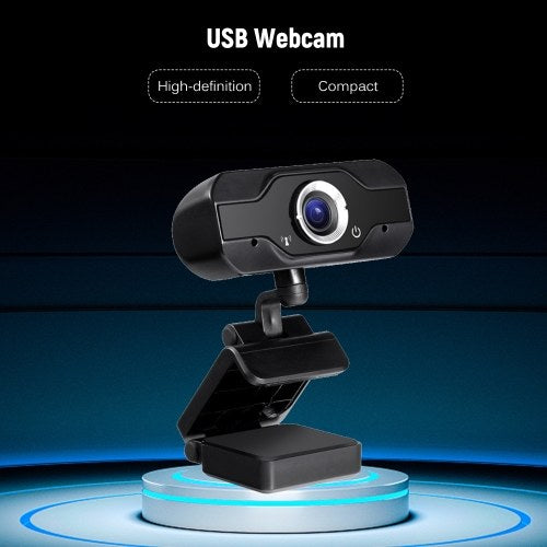 USB Webcam Video Camera Web Digital Camera 1MP 720P High-definition HD Camera 360°Rotation Plug and Play Camera with Noise Canceling Microphone for Computers Laptop