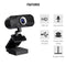 USB Webcam Video Camera Web Digital Camera 1MP 720P High-definition HD Camera 360°Rotation Plug and Play Camera with Noise Canceling Microphone for Computers Laptop