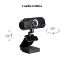 USB Webcam Video Camera Web Digital Camera 1MP 720P High-definition HD Camera 360°Rotation Plug and Play Camera with Noise Canceling Microphone for Computers Laptop