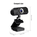 USB Webcam Video Camera Web Digital Camera 1MP 720P High-definition HD Camera 360°Rotation Plug and Play Camera with Noise Canceling Microphone for Computers Laptop