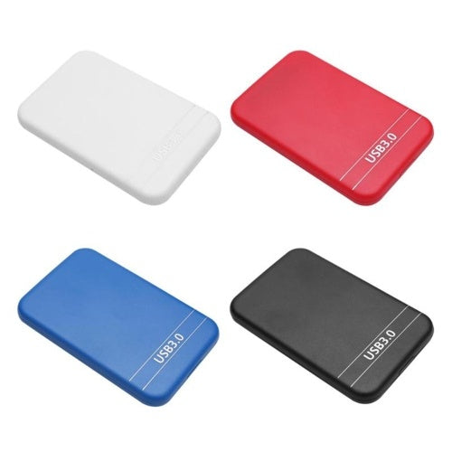 2.5Inch USB3.0 SATA Hard Drive Box SSD External Enclosure Box with USB Cable (Red)