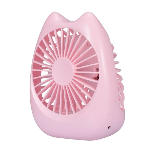 New Cat USB Fan Mini Portable Fan Rechargeable Small Fan for Home Office Desktop Dormitory SQ 2022 Pink