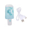 Mini Handheld USB Fan Ice Cream Fan Portable Rechargeable Popsicle Fan Cartoon Small Fan Outdoor Handheld Fan Blue