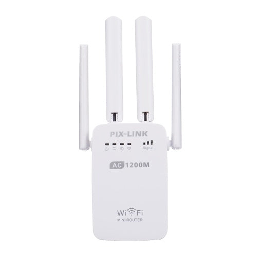 PIX-LINK AC05 1200Mbps Dual Frequency 2.4G 5G Wireless Repeater High Speed 5G Gigabit Wifi Router Antenna AU Plug