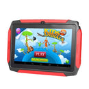 7 inch Kids Tablet Android 4.4 OS Learning Tablet 1024*600 Resolution 512MB+8GB Storage WiFi/BT Connection Black US Plug