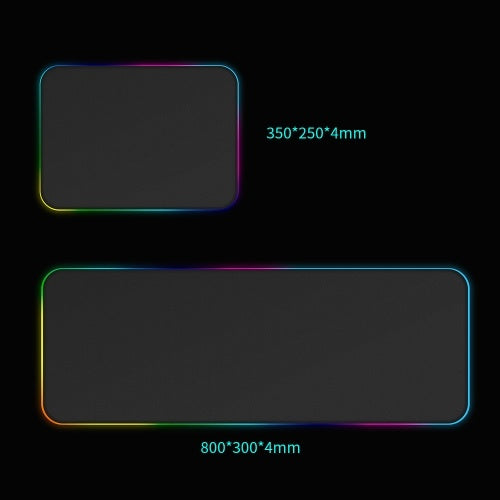 Colorful RGB Luminous Mousepad RGB Backlight Mouse Pad Adjustable Luminescence Modes Non-slip Mouse Pad 800*300*4mm