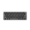 Ajazz i610T USB Wired BT3.0 Dual Mode Gaming Keyboard 61 Keys Mechanical Keyboard Monochrome Backlight Black(Blue Switch)