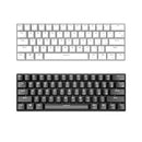 Ajazz i610T USB Wired BT3.0 Dual Mode Gaming Keyboard 61 Keys Mechanical Keyboard Monochrome Backlight Black(Blue Switch)