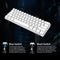 Ajazz i610T USB Wired BT3.0 Dual Mode Gaming Keyboard 61 Keys Mechanical Keyboard Monochrome Backlight Black(Blue Switch)