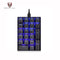 Motospeed K23 Keyboard USB Wired Numeric Mechanical Keyboard 21 Keys Blue Backlight Keyboard with OUTEMU Blue Switch