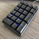 Motospeed K23 Keyboard USB Wired Numeric Mechanical Keyboard 21 Keys Blue Backlight Keyboard with OUTEMU Blue Switch