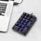 Motospeed K23 Keyboard USB Wired Numeric Mechanical Keyboard 21 Keys Blue Backlight Keyboard with OUTEMU Blue Switch