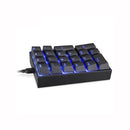 Motospeed K23 Keyboard USB Wired Numeric Mechanical Keyboard 21 Keys Blue Backlight Keyboard with OUTEMU Blue Switch