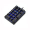 Motospeed K23 Keyboard USB Wired Numeric Mechanical Keyboard 21 Keys Blue Backlight Keyboard with OUTEMU Blue Switch