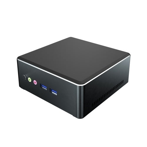 T-bao MN25 Mini PC 4GB+128GB Desktop Computer Metal Mini Host AMD R5-2500U Dual-band Mini PC for Home Office EU Plug