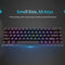 Magic-Refiner MK14 RGB Backlight Keyboard 68 Keys Metal Panel N-key Rollover Gaming Keyboard Blue Switch Floating Key-caps 18 Light Effects Black