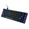 Magic-Refiner MK14 RGB Backlight Keyboard 68 Keys Metal Panel N-key Rollover Gaming Keyboard Blue Switch Floating Key-caps 18 Light Effects Black