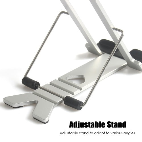 AOSIMAN Portable Monitor Support Stand Holder Multi-Level Adjustment Bracket for Displays Smart Phone Tablet Silver