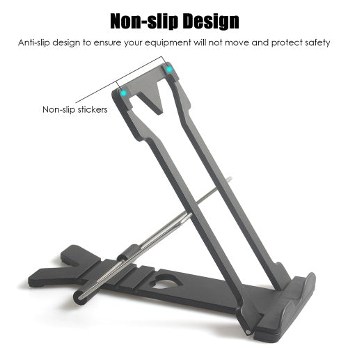 AOSIMAN Portable Monitor Support Stand Holder Multi-Level Adjustment Bracket for Displays Smart Phone Tablet Silver