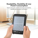 BK-6006 Portable e-Book Reader 16GB E-Ink 6inch Multifunction E-Reader 800*600 High Resolution Display Screen 300DPI